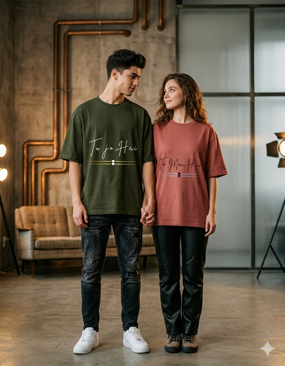 To Mai Huu Couple Unisex Oversized Classic T-Shirt