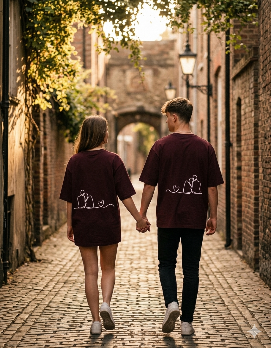 Kya Wajood Mera Couple Unisex Oversized Classic T-Shirt